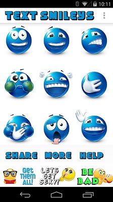 [ANDROID] Text Smileys ™ Blue v1.1 .apk - ENG