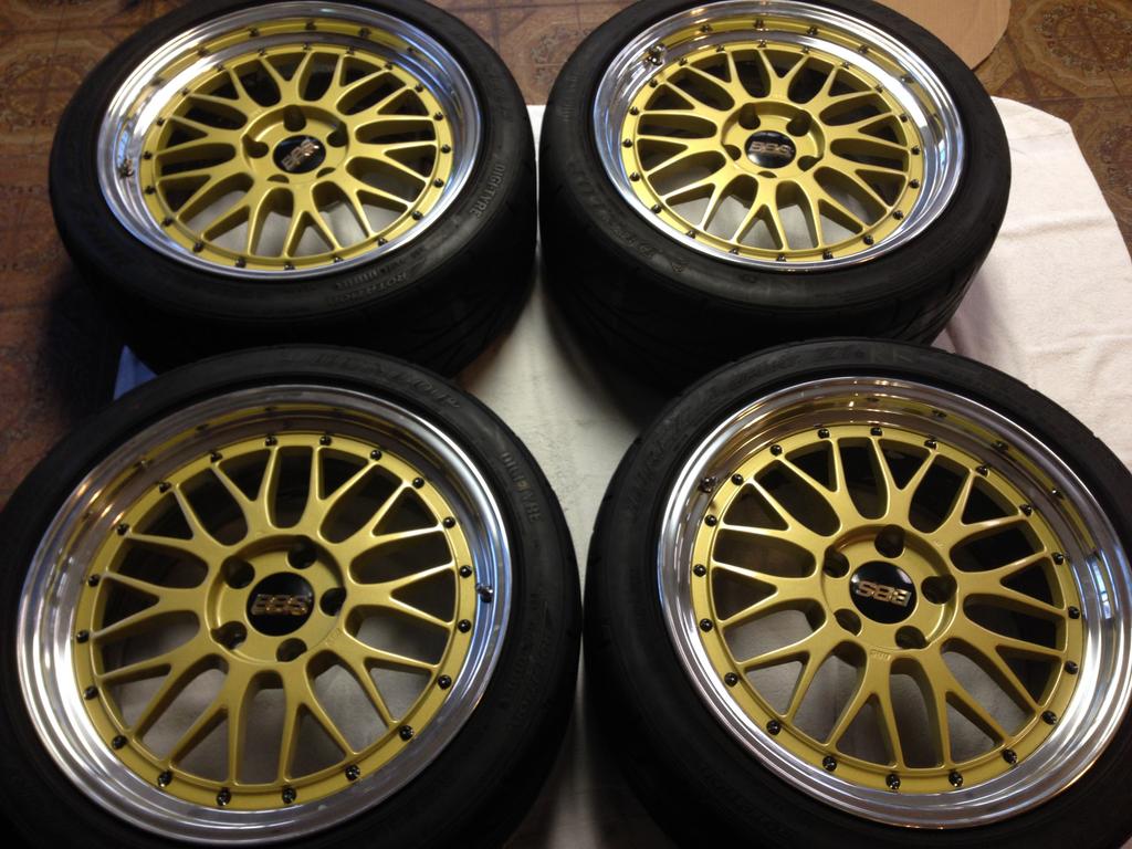 FS: (For Sale) MINT!! BBS LM 18x9 +35 5x114 Gold with Polished Lip - NASIOC