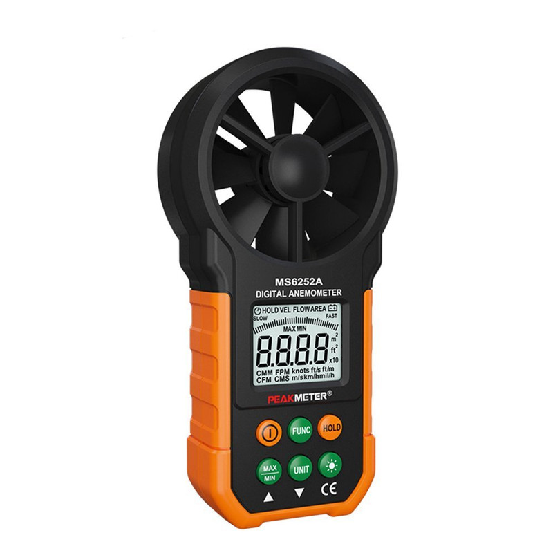 misurazione della velocit/à del flusso daria portatile Misuratore digitale della velocit/à del vento LCD portatile per escursionismo vela Mini anemometro sistema di ventilazione pilota di droni