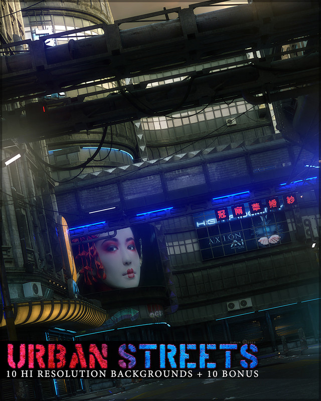 Urban Streets Background 2D Graphics Sveva