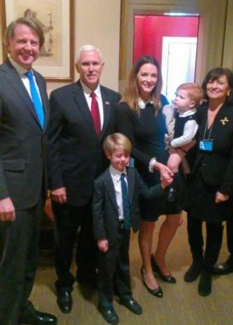 Don McGahn and Shannon McGhan with their sons and family.
