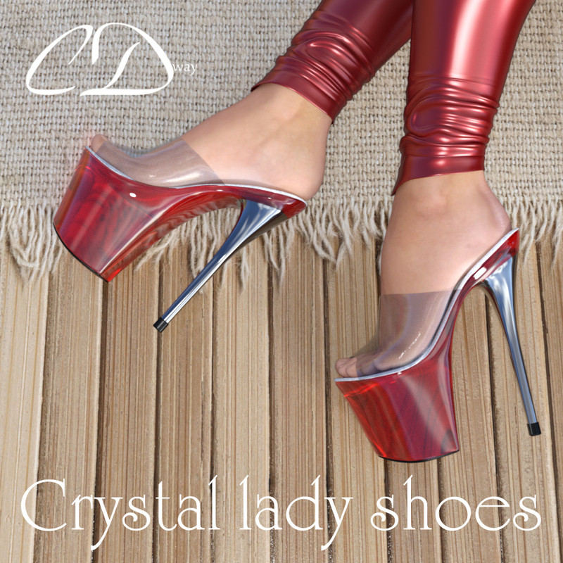 Crystal lady shoes for genesis 3 female