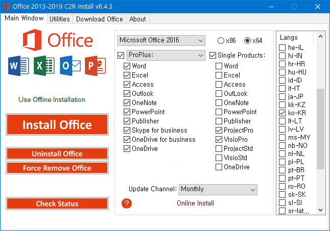  Office 2019 2019 C2R Install Lite v6 4 3 Ratiborus 