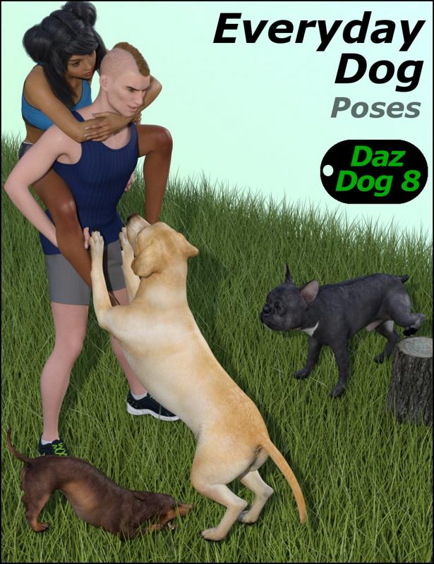 Everyday Dog Poses for Daz Dog 8