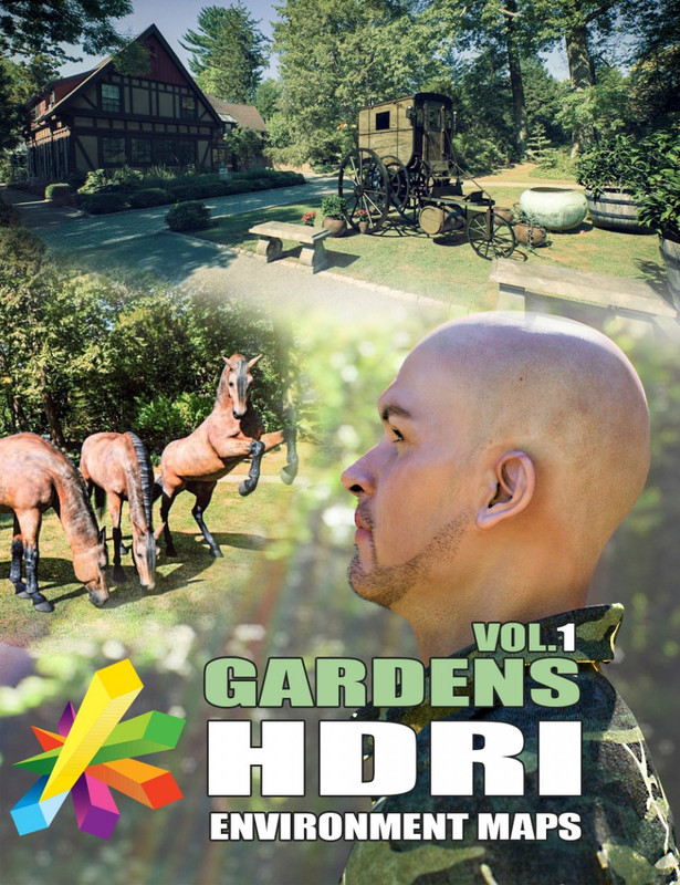 MEC4D HDRI Gardens Vol.1 – Megapack
