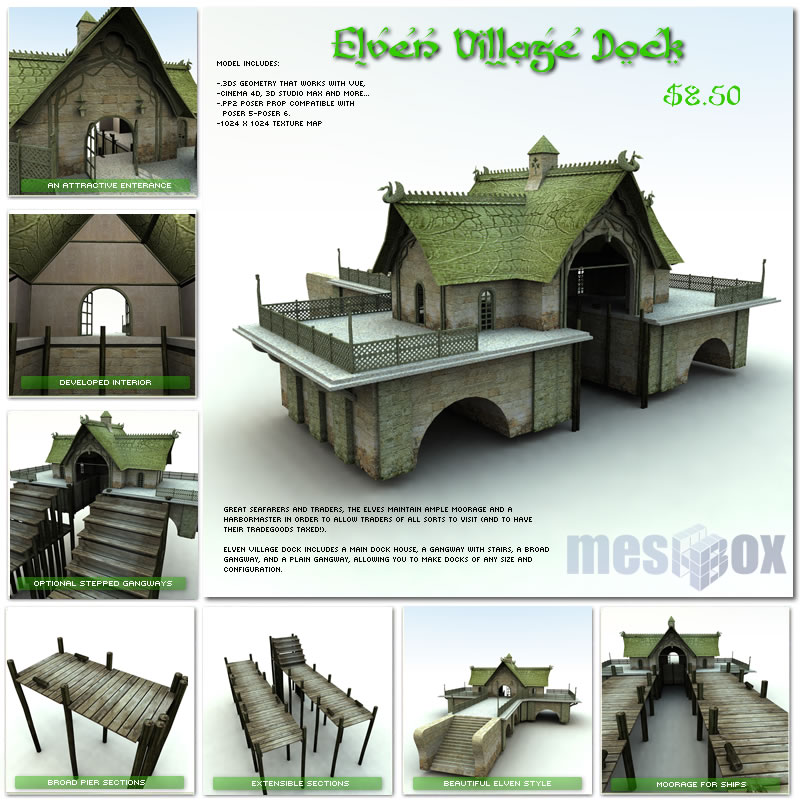 Elven Village Dock 1.0 (E1V206-3DS)