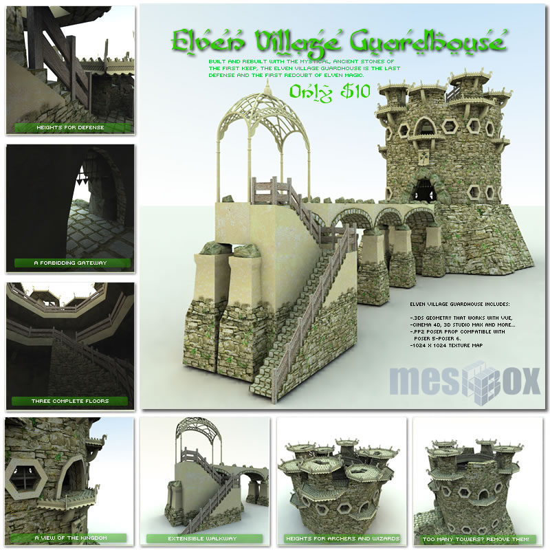 Elven Village Guardhouse 1.0 (E1V106-3DS)