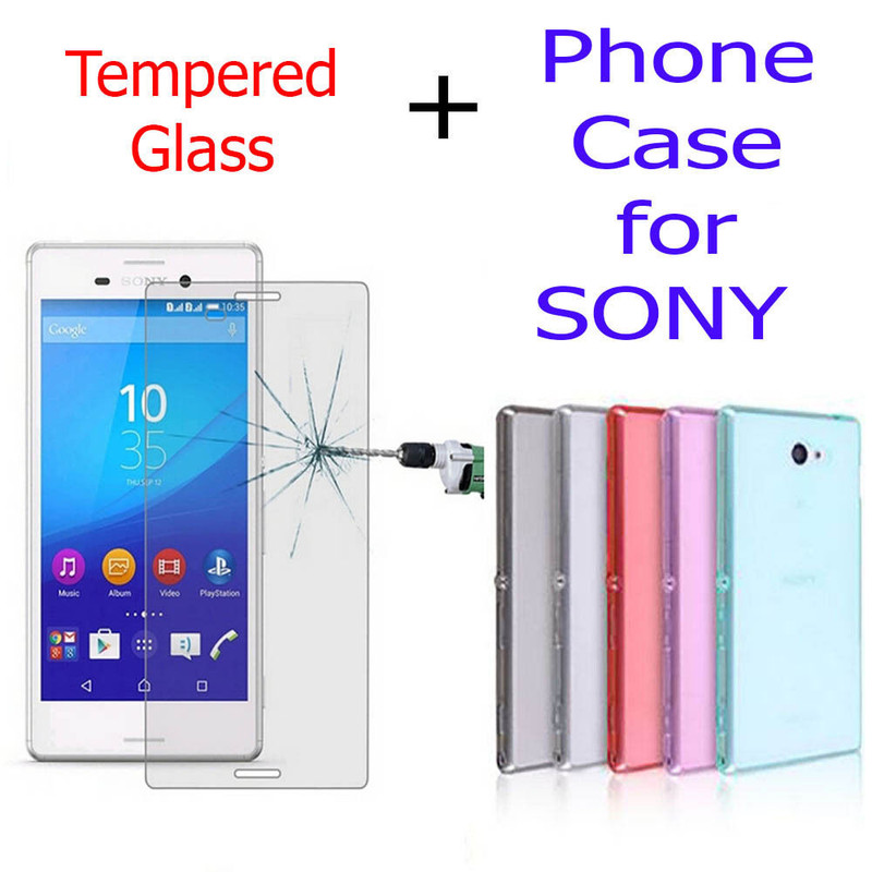  Details about  Ultra Thin Soft Silicone Case Gel Cover For Sony Xperia + SONY Tempered Glass 