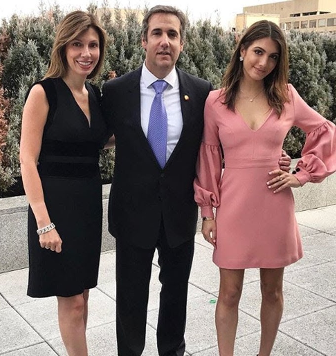 Michael Cohen with wife and daughter