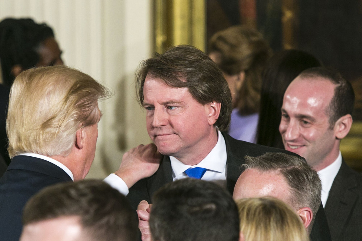 Donald Trump hired McGahn as the White House Counsel.