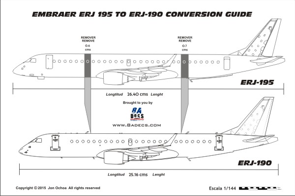 Embraer erj 195 схема салона