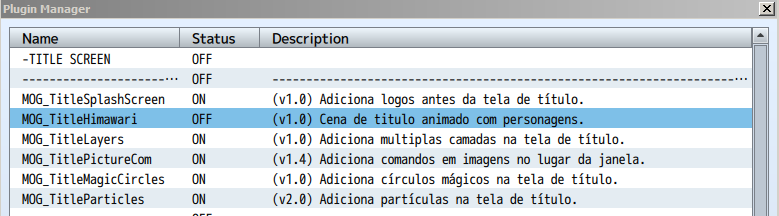 Issue Using MOG's Title Plugins | RPG Maker Forums