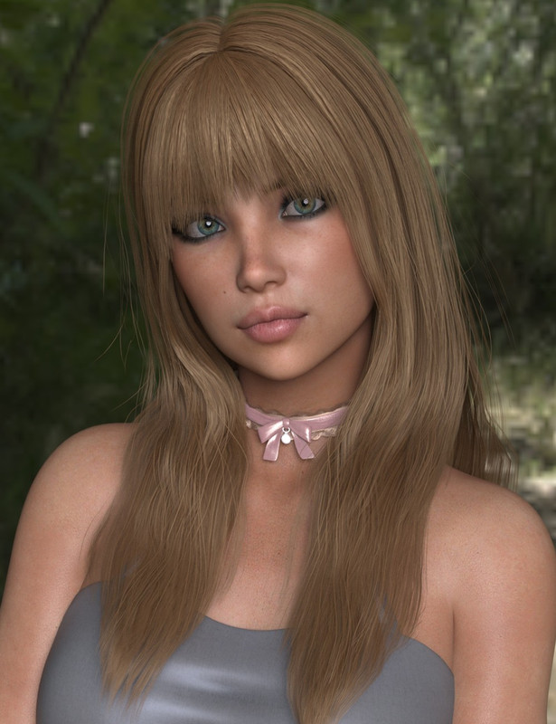 Nera Hair for Genesis 3 and 8 Female(s)