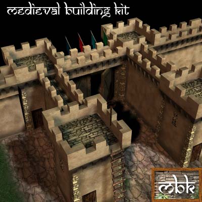 Medieval Building Kit – City and Garden Walls Kit