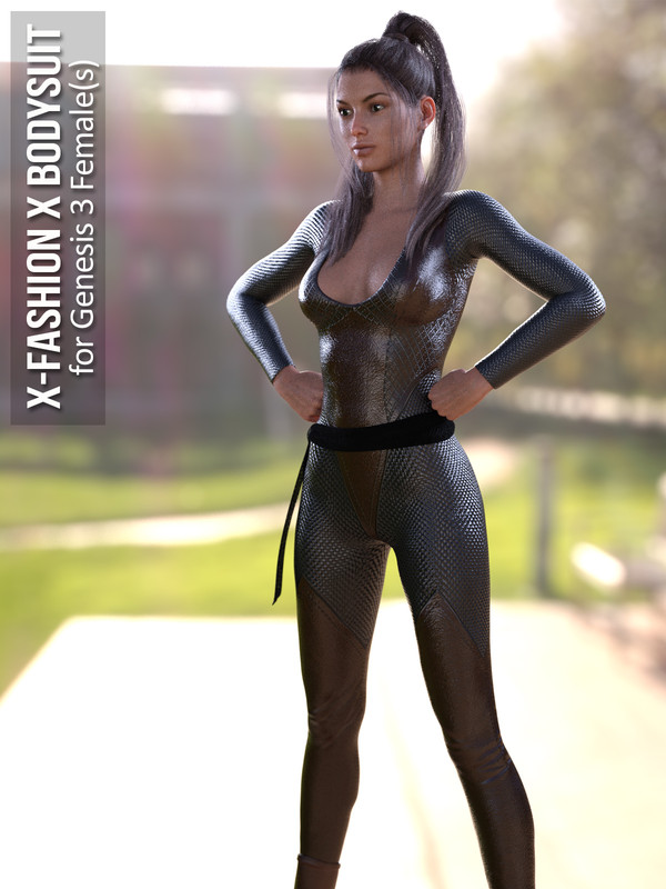 X-Fashion X Bodysuit for Genesis 3 Females