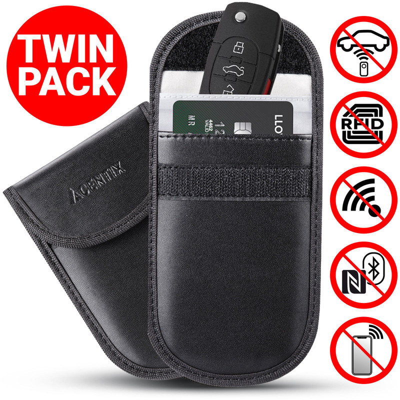 Signal Keyless Car Key Signal Blocker Faraday Bag Pouch Fob Case Purse Wniu