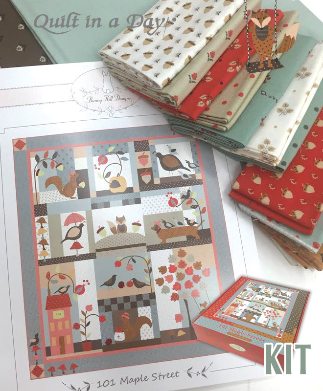 101 Maple Street Fabric Kit Bunny Hill Designs Moda Archived Products Quilt in a Day Quilting Fabric