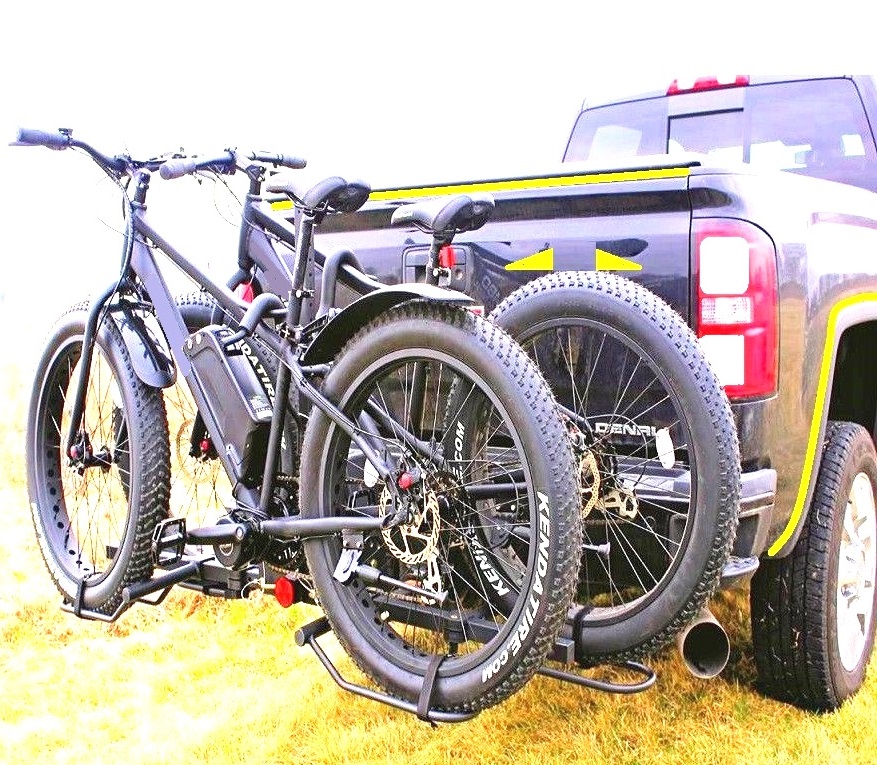 Hitch Big Fat Tire Bike Rack Mount Trailer Tray SUV Universal Carrier