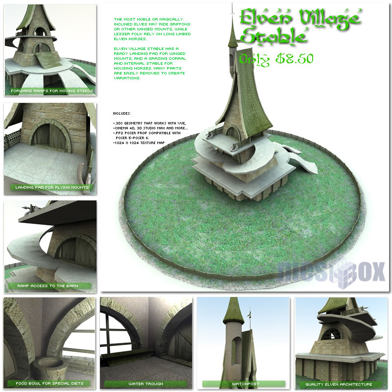 Elven Village Stable 1.0 (E1V203-3DS)