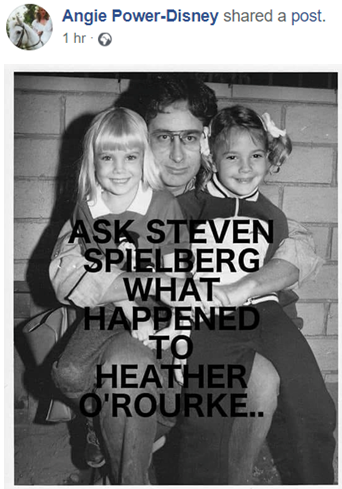 Стивен Спилберг целует Хезер. Did Steven Spielberg Kill Heather OROURKE. Heather o Rourke my whole Life is ruined.