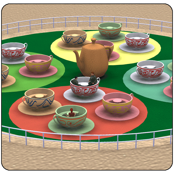 Theme Park Tea Cups Ride