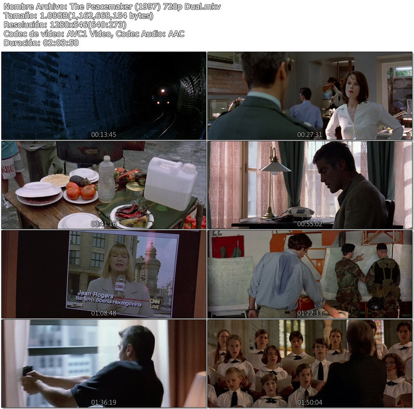 The Peacemaker (1997) 720p lat-ing | Kidman-Clooney