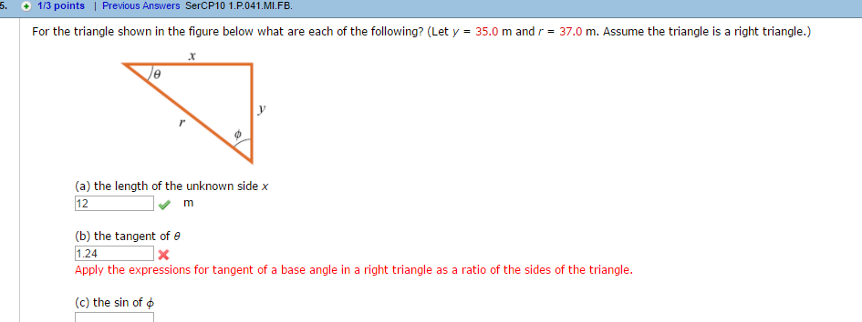 Solved 5. 1/3 points | Previous Answers SerCP10 | Chegg.com