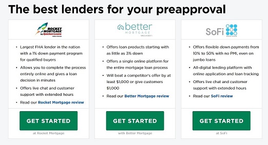 rocket mortgage preapproval