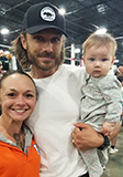 Sarah with Summer's husband Val and Sunny Isabou