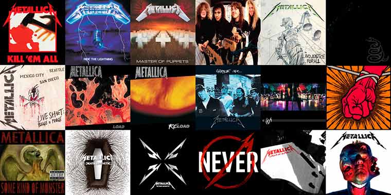 Metallica - 18 Albums Collection (1983-2016) {WEB Hi-Res}