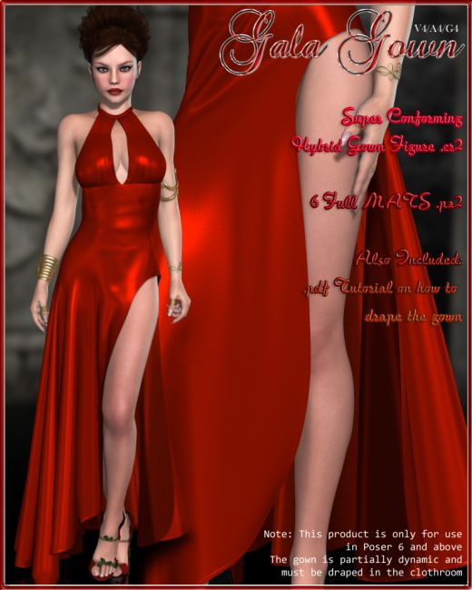 gala gown v4 a4 for poser