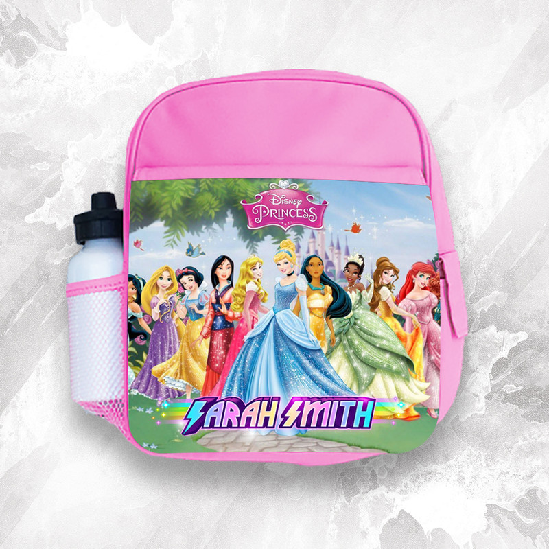 Personalised Kids Backpack Any Name Unicorn Girl Childrens Back To School Bag 36 