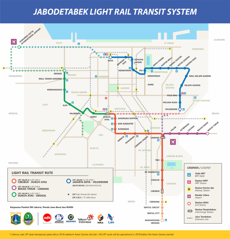 Peta LRT Jabodetabek Revisi 