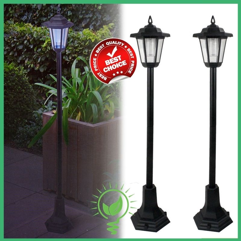 2x Garden Lamp Post Lantern Light Victorian Lamposts Tall Outdoor Garden Lamp Post Lantern Solar Light Victorian Lamposts Tall Outdoor Led 4 Pieces