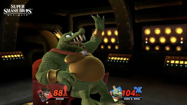 King K Rool Fights Solid Snake In New Gameplay Video For Super