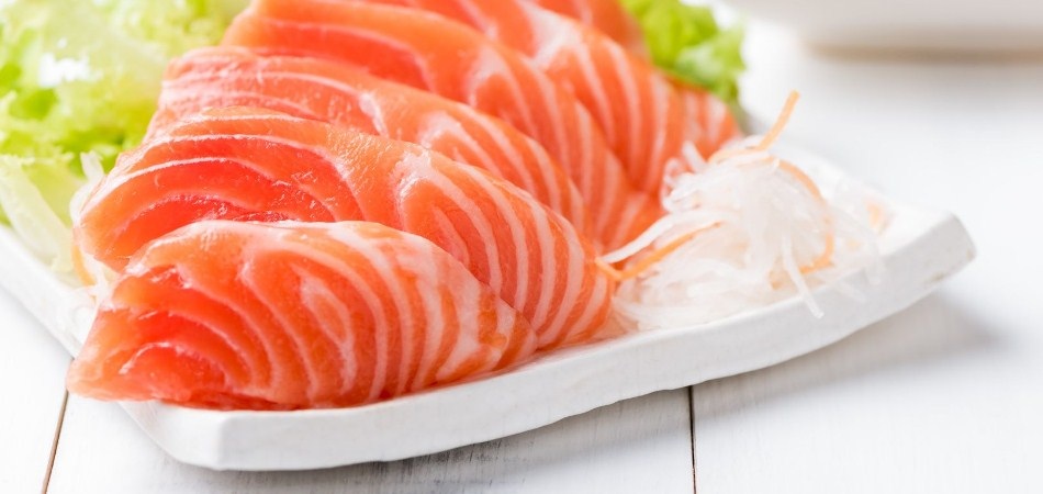 Image result for raw salmon