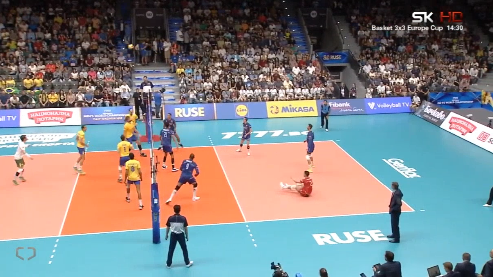 VOLLEYBALL: WC 2018 France vs Brazil 13.09.2018. 