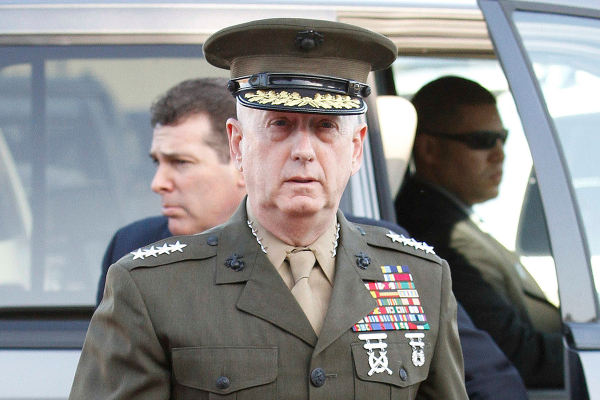 Jim Mattis in his uniform