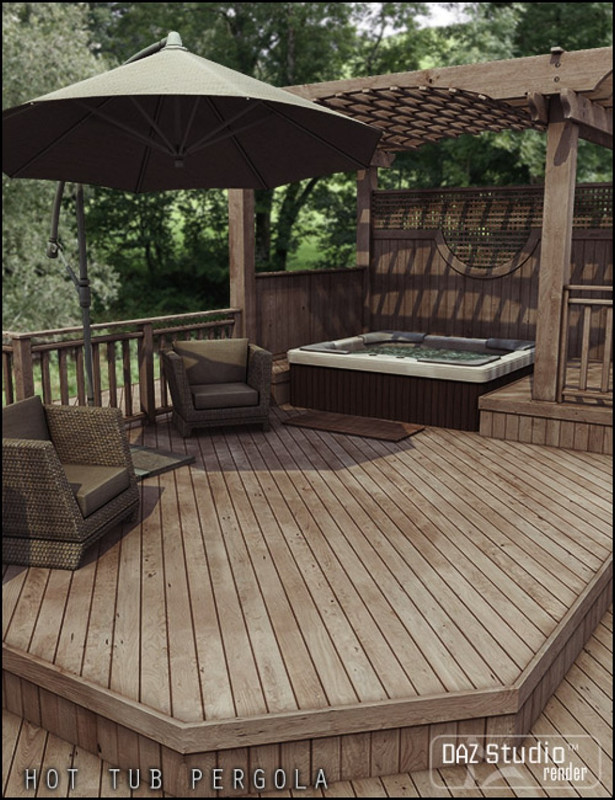Hot Tub Pergola  (DS Only)