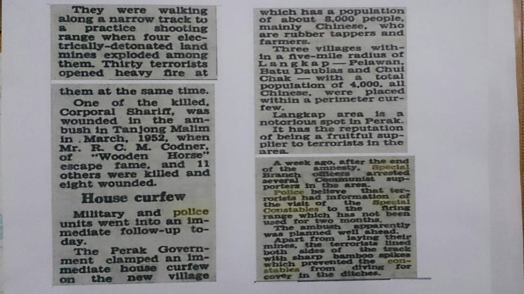 Kisah Serangan Hendap Komunis Ke Atas Polis Di Langkap Pada 1956